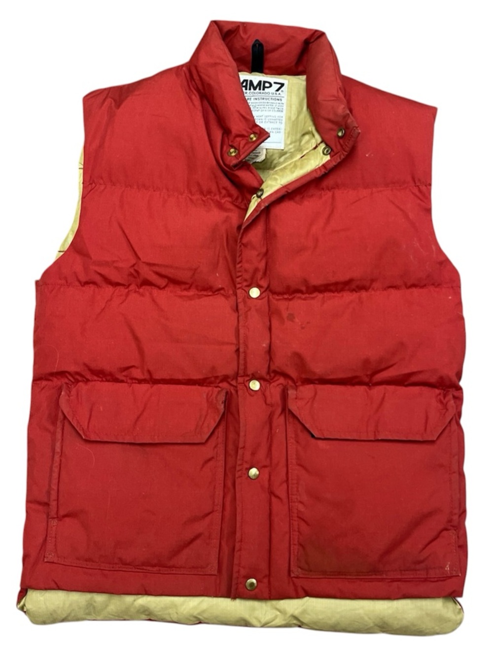 Vintage Camp 7 80’s Goose Down Puffer Vest Boulder, Colorado USA Men’s Medium
